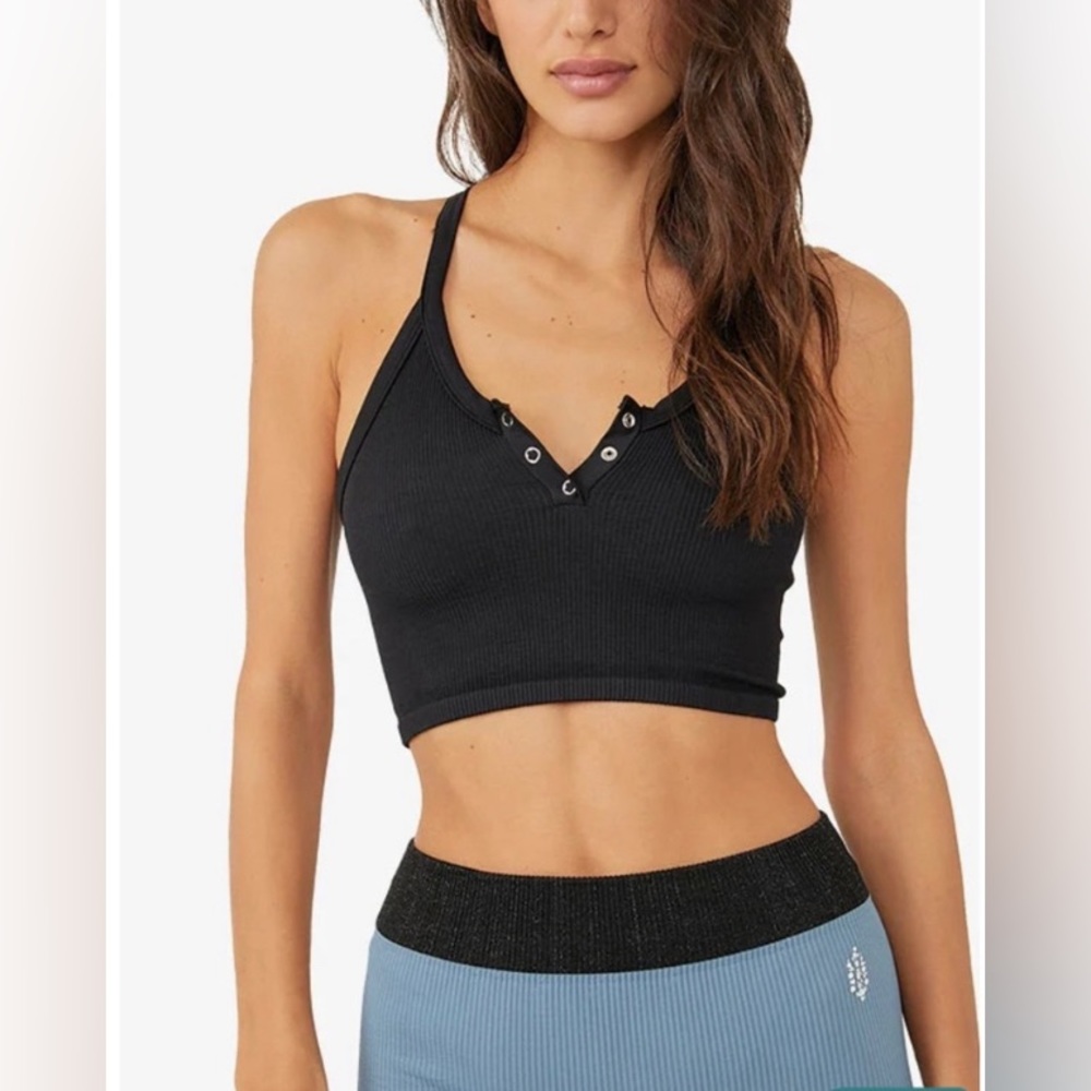 NWT Free People FP Movement Free Throw Henley Top